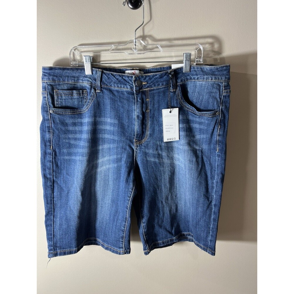 Judy Blue LA Shorts Womens SIze 3 XL Denim Distressed High Rise Stretch NEW